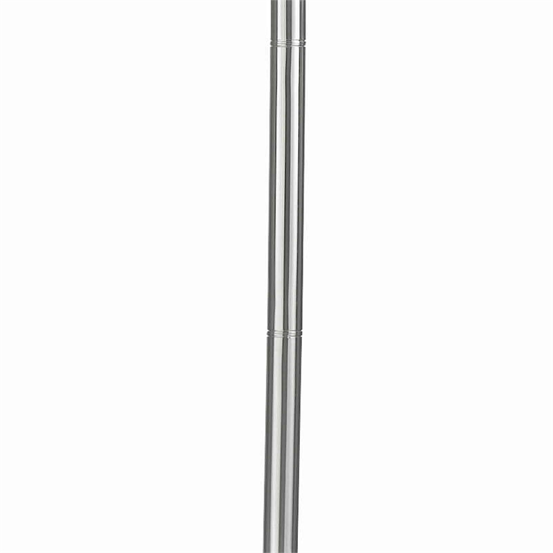 Benjara 3 Way Torchiere Floor Lamp with Frosted Glass shade & Stable Base- White