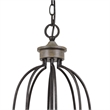 Benjara 60 X 8 Watt Metal Chandelier with Tubular Frame- Textured Bronze