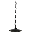 Benjara 60 X 3 Watt Metal Frame Pendant with Hardwired Switch- Textured Gray