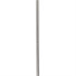 Benjara Metal Floor Lamp with Tapered Drum Shade and Stalk Support- Silver