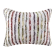 Benjara 5 Piece Queen Size Quilt Set- Multicolor Striped Patch Detailing