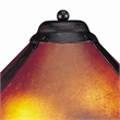 Benjara Pot Bellied Metal Body Table Lamp with Conical Mica Shade- Bronze