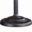 Benjara Metal Body Swing Arm Table Lamp with Conical Mica Shade- Bronze
