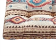 Benjara Tisa Traditional Ikat Pattern Fabric Chair Pad- Multicolor