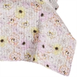 Benjara Milan 3 PC Blooming Flower Pattern Queen Quilt Set- White & Pink