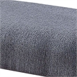Benjara Rectangular Fabric Counter Height Bench with Padded Seat- Brown and Blue