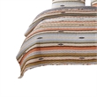 Benjara 3 Piece Microfiber King Size Quilt Set with Chevron Print- Multicolor