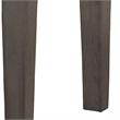 Benjara Rectangular Fabric Bench with Wooden Tapered legs- Charcoal Gray