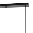 Benjara 4 Light Metal Frame Pendant Fixture with Wooden and Glass Shades- Brown