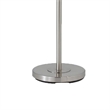 Benjara Metal Round 3 Way Floor Lamp with Spider Type Shade- Silver and Brown