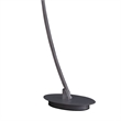 Benjara Floor LED Lamp with Metal Arched Design- Brushed Silver
