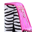 Benjara High Heel Zebra Shoe Jewelry Box with 3 Hooks- Multicolor