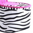 Benjara High Heel Zebra Shoe Jewelry Box with 3 Hooks- Multicolor