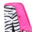 Benjara High Heel Zebra Shoe Jewelry Box with 2 Hooks- Multicolor