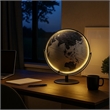 Benjara Globe Accent Decor with Inbuilt LED- Black and Gray