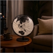 Benjara Globe Accent Decor with Inbuilt LED- Black and Gray