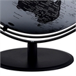 Benjara Globe Accent Decor with Inbuilt LED- Black and Gray