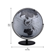 Benjara Globe Accent Decor with Inbuilt LED- Black and Gray