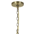 Benjara Metal Chandelier with 5 Candelabra Holders- Gold
