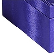 Benjara Jewelry Case with 2 Slots and Earrings Hanger- Blue