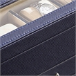 Benjara Watch Case with Drawer Display and 4 Slots- Blue
