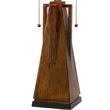 Benjara Table Lamp with Shade and Geometric Design- Multicolor
