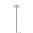 Benjara Pendant with Cylindrical Rotatable Glass Shade- Chrome