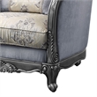 Benjara Chair with Scrolled Molded Frame and Queen Anne Legs- Gray