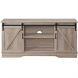 Benjara Versatile Rectangular Wooden TV Stand- Brown