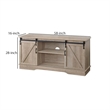 Benjara Versatile Rectangular Wooden TV Stand- Brown