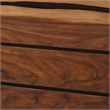 Benjara Wooden Chest with 4 Drawers and Live Edge Details- Brown