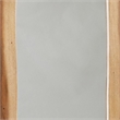 Benjara Floor Mirror with Wooden Frame and Live Edge Details- Brown