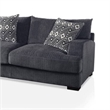 Benjara L Shaped Sectional with T Cushioned Seat- Gray