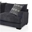 Benjara L Shaped Sectional with T Cushioned Seat- Large- Gray