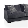 Benjara L Shaped Sectional with T Cushioned Seat- Gray