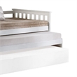 Benjara Twin Pull Out and Daybed with Slatted Side Panels- White