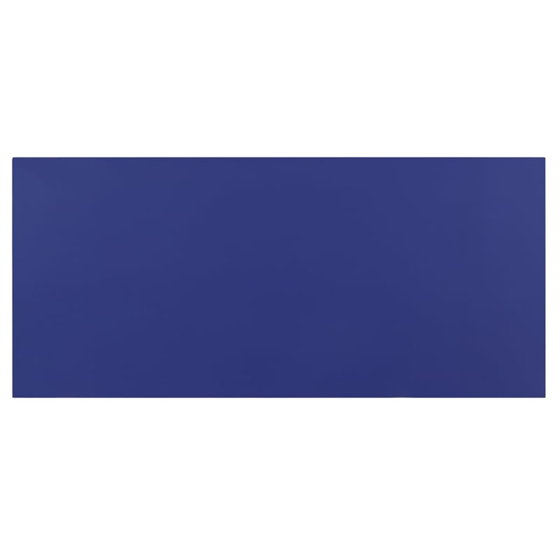 Benjara Writing Desk with X Base and 1 Center Drawer- Blue