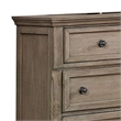 Benjara Dresser with 1 Hidden Drawer and Weathered Look- Gray