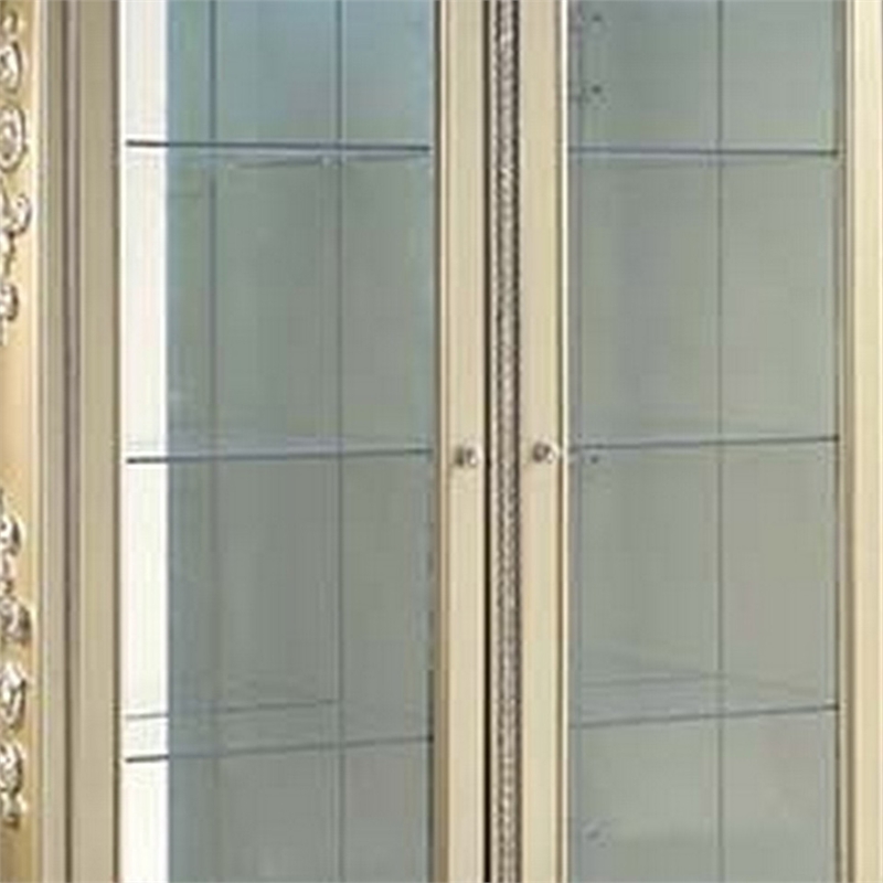 Benjara Curio with Sculpture Like Design - Champagne Gold and Silver