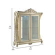 Benjara Curio with Sculpture Like Design - Champagne Gold and Silver