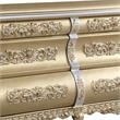 Benjara Server with 6 Drawers and Ornate Engraving- Gold