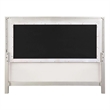 Benjara Lee 2 Drawer Faux Leather Tufted King Bed- Champagne