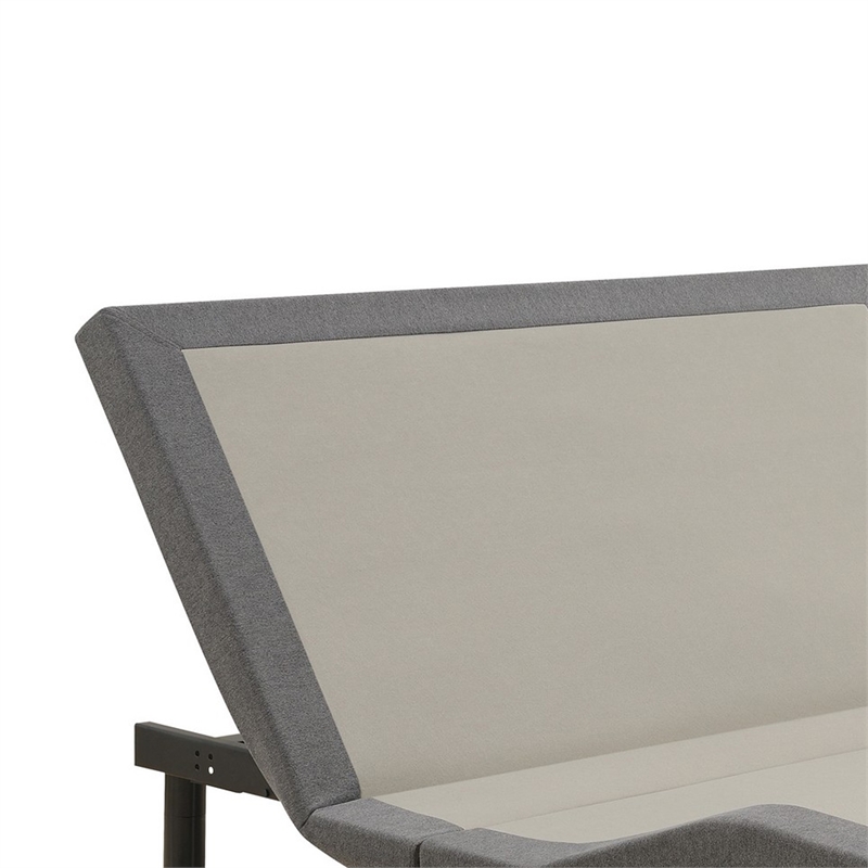 Benjara Tao Adjustable Bed Base Cal King- Dual Incline Massager Bluetooth