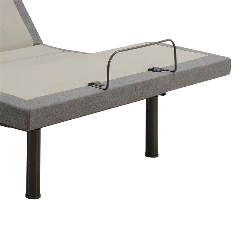Benjara Tao Adjustable Bed Base Cal King- Dual Incline Massager Bluetooth