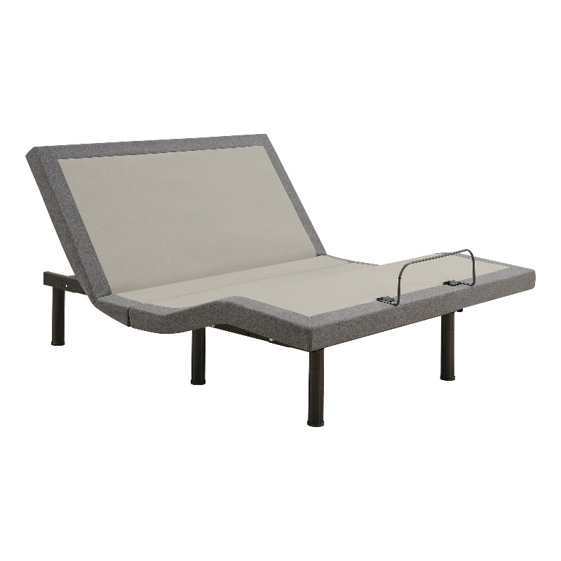 Benjara Tao Adjustable Bed Base Cal King- Dual Incline Massager Bluetooth