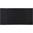 Benjara Cleo King Size Bed- Velvet- XL 3 Panel Headboard- Crystal Tufted- Blue