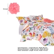 Benjara Mavi 4 Piece Reversible Twin Quilt Set- Spring Floral Print- Multicolor