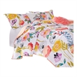 Benjara Mavi 4 Piece Reversible Twin Quilt Set- Spring Floral Print- Multicolor