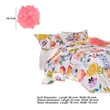 Benjara Mavi 5 Piece Reversible Full Quilt Set- Spring Floral Print- Multicolor