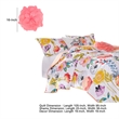 Benjara Mavi 5 Piece Reversible King Quilt Set- Spring Floral Print- Multicolor
